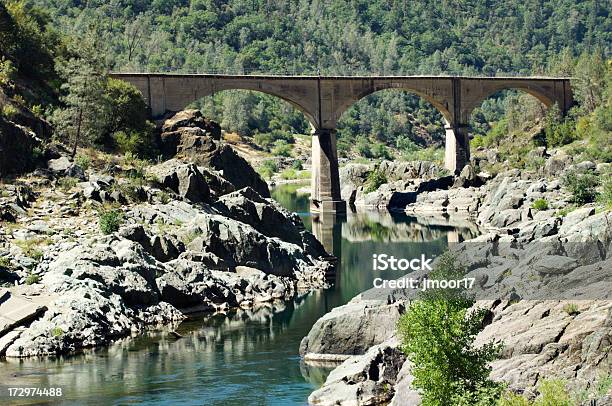 Alten Brücke Über Den Fluss American River Stockfoto und mehr Bilder von Fluss American River - Fluss American River, Architektonisches Detail, Baum