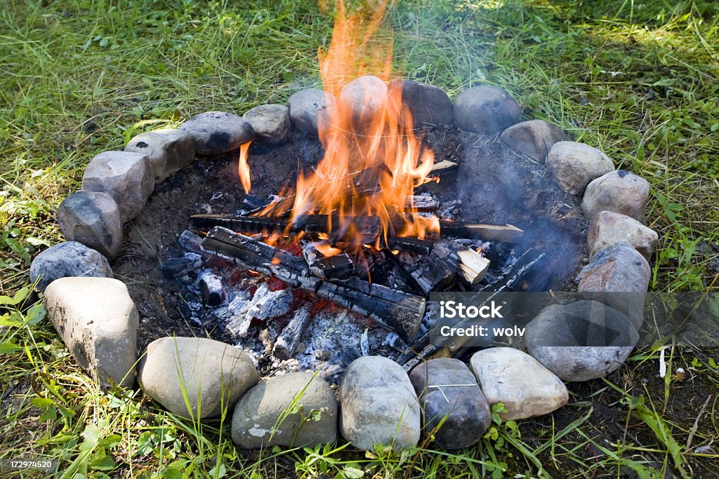 Lagerfeuer - Lizenzfrei Feuerstelle Stock-Foto