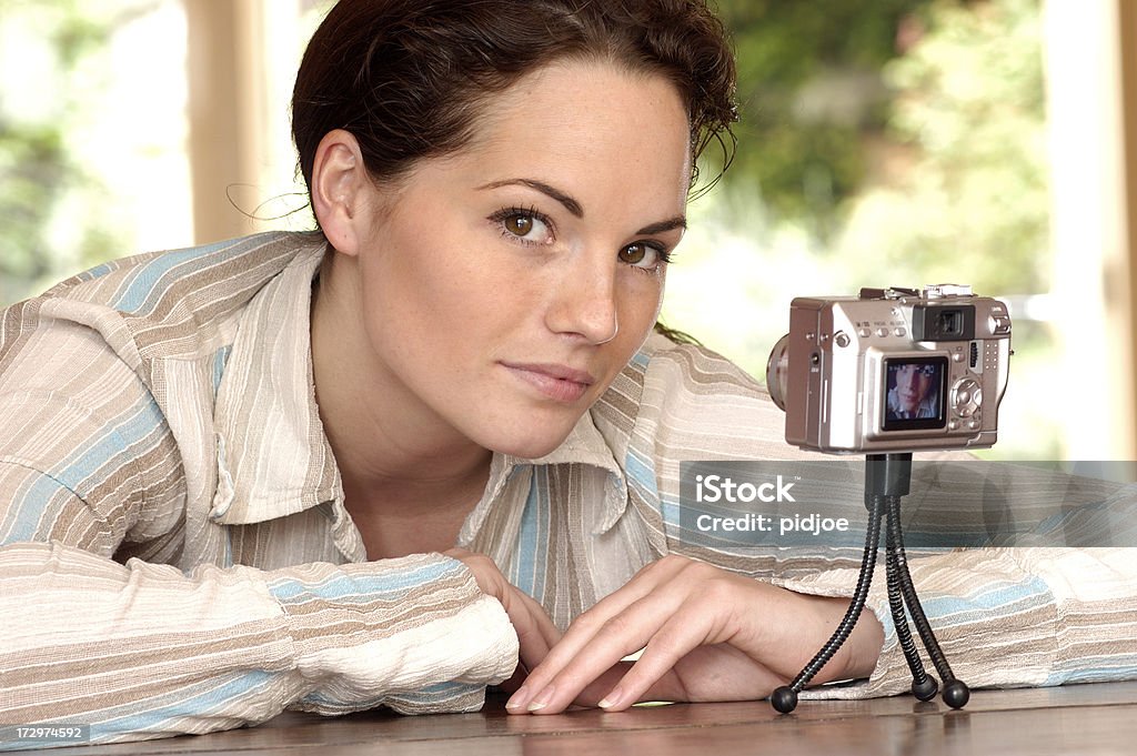 Die Selbstporträt - Lizenzfrei Blick in die Kamera Stock-Foto