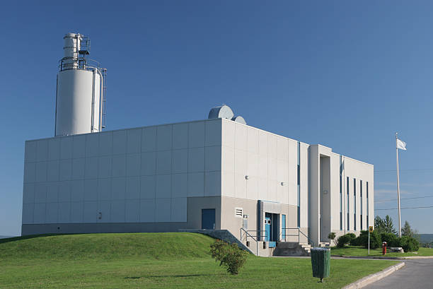 istock Modern Water Filtration Building 172974795