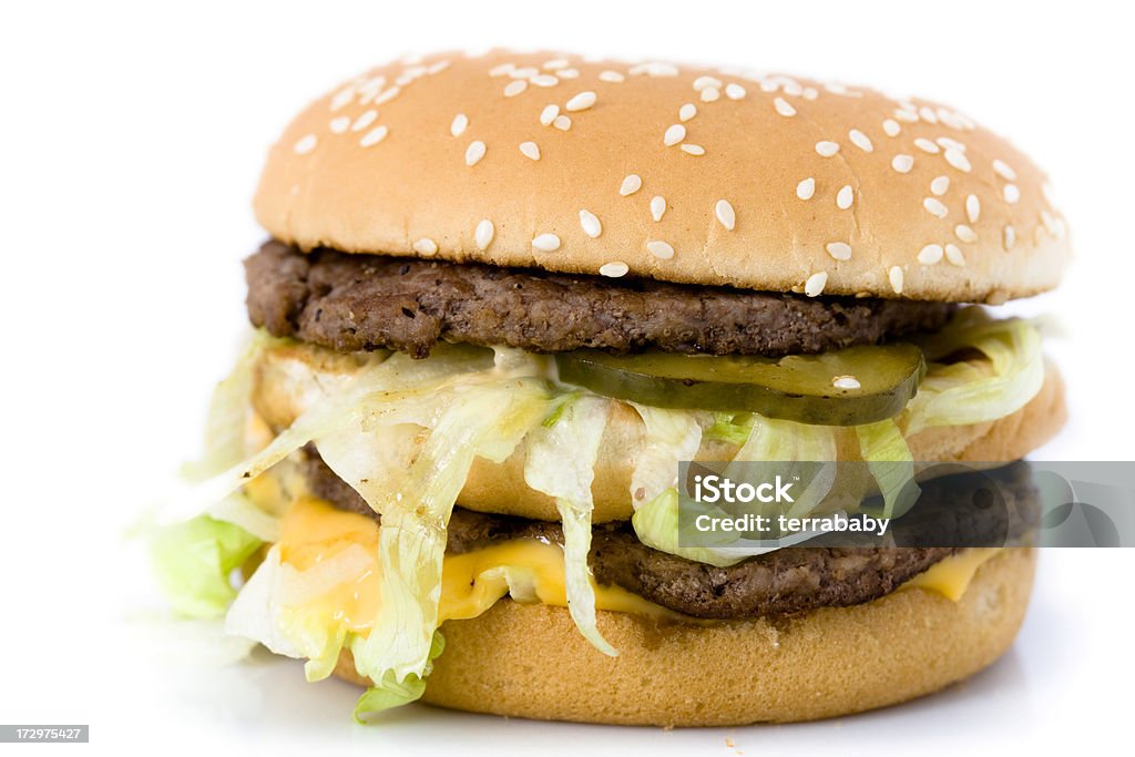 Быстрая питания Burger - Стоковые фото Скользкий роялти-фри