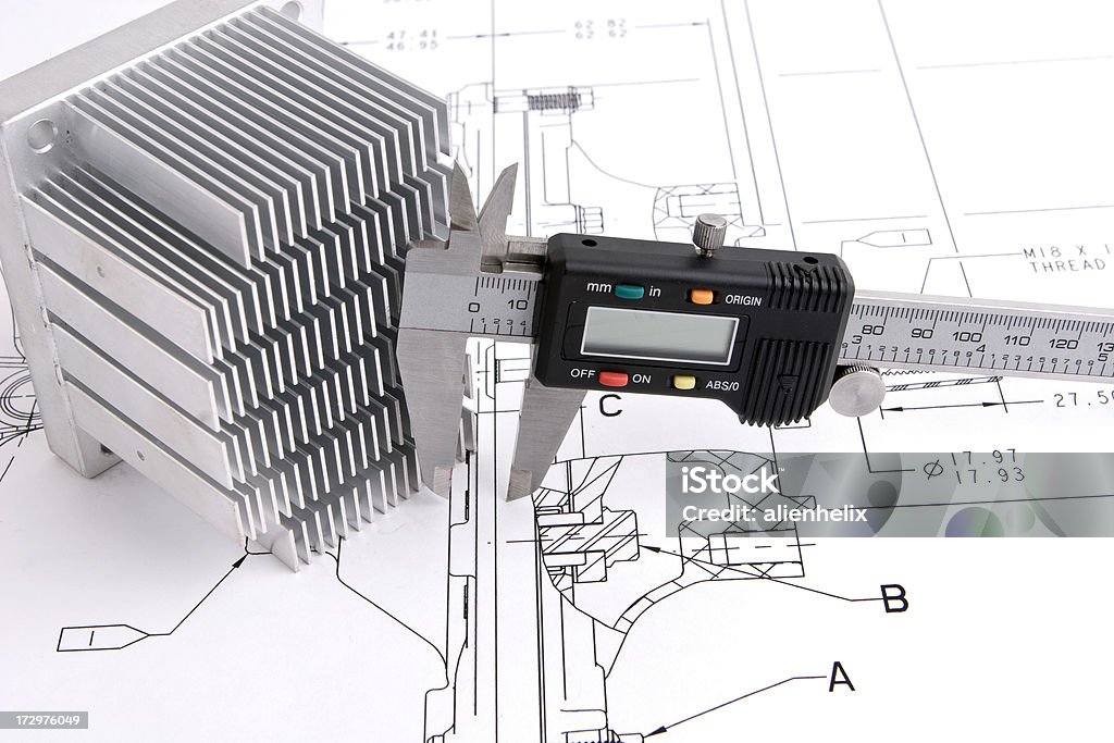 Technische Zeichnung - Lizenzfrei Ausrüstung und Geräte Stock-Foto