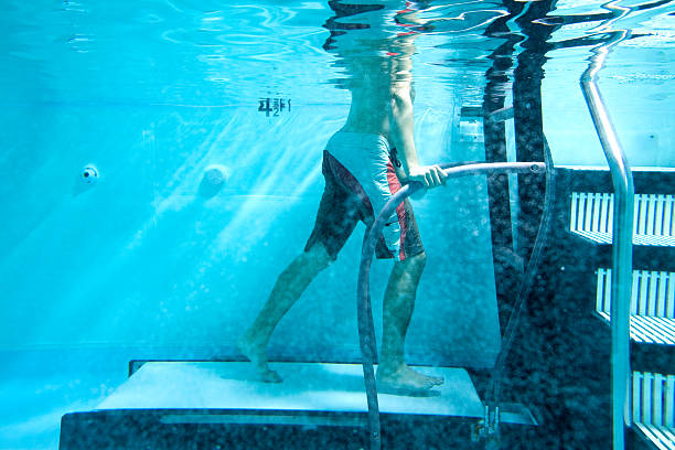 under water treadmill woman using the physical therapy under water treadmill. Please view these along with all hydrotherapy stock pictures, royalty-free photos & images