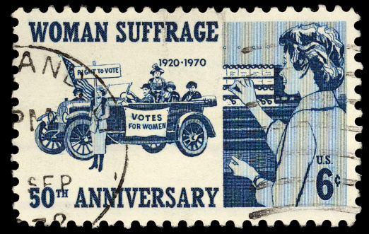 Women Suffrage vintage postage stamp