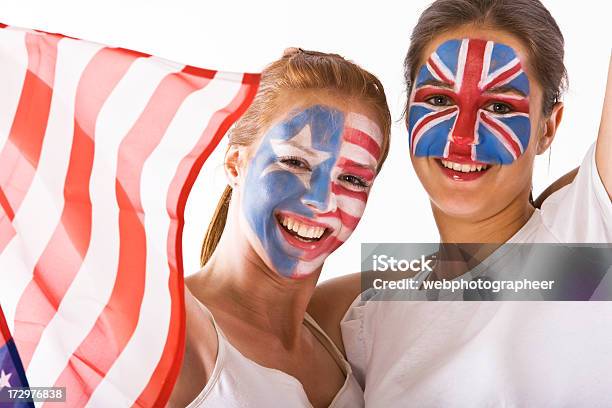Foto de Olympic Os Fãs e mais fotos de stock de Cultura Britânica - Cultura Britânica, EUA, Mulheres