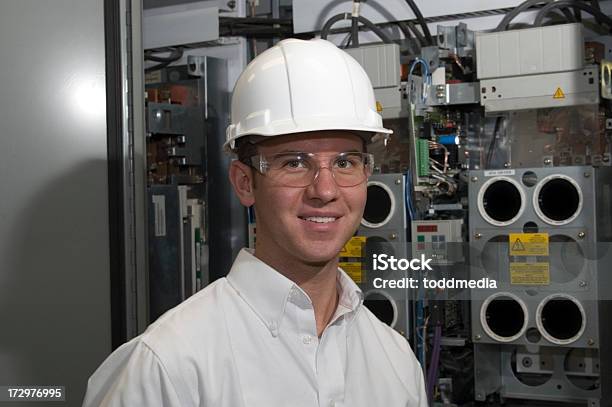 Factory Engineer Stock Photo - Download Image Now - Blue-collar Worker, Building Contractor, Cable