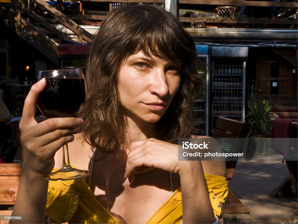 Woman toasting 20-24 Years Stock Photo