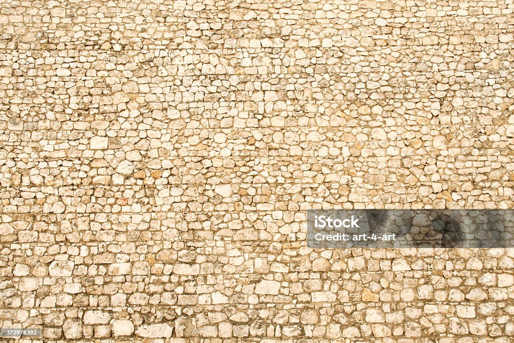 Medieval fundo parede de pedra grande - Foto de stock de Muro royalty-free