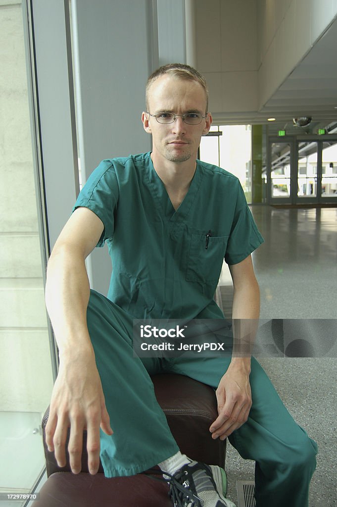 Arzt im Krankenhaus - Lizenzfrei Fenster Stock-Foto