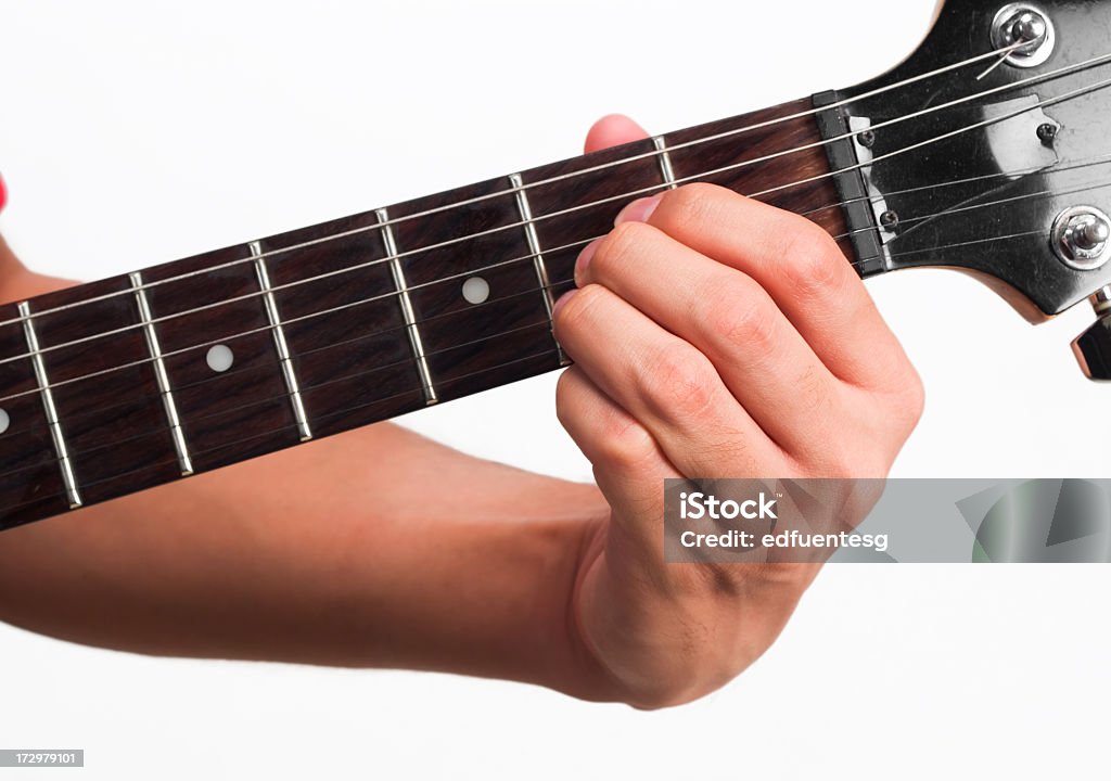chord eine Gitarre - Lizenzfrei Akkord Stock-Foto