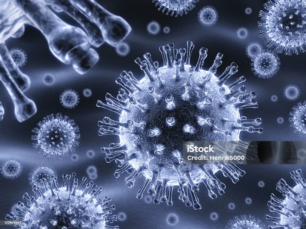 Grande plano do vírus - Royalty-free HIV Foto de stock