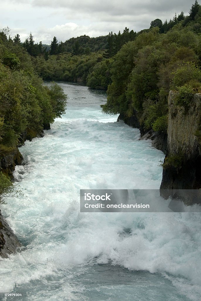 Huka Falls, Nueva Zelanda - Foto de stock de Agua libre de derechos