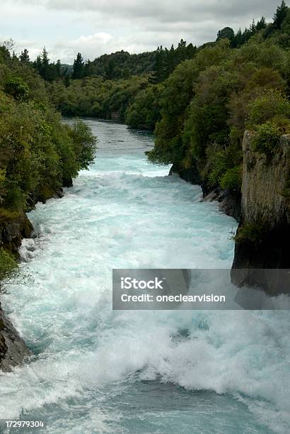 Huka Falls Nueva Zelanda Foto de stock y más banco de imágenes de Agua - Agua, Azul turquesa, Caer