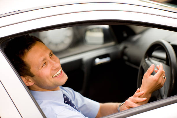 istock Businessman in the car 172979391
