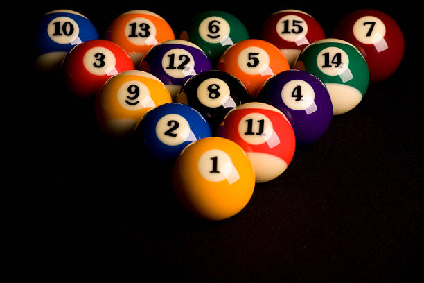 Rack of pool balls