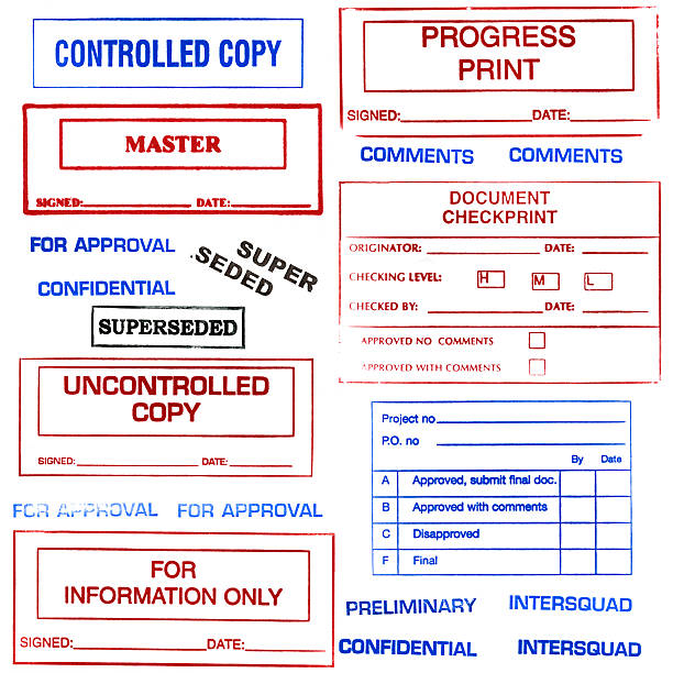 Stamps A collection of high-res scans of office stamps. rubber stamp photos stock pictures, royalty-free photos & images