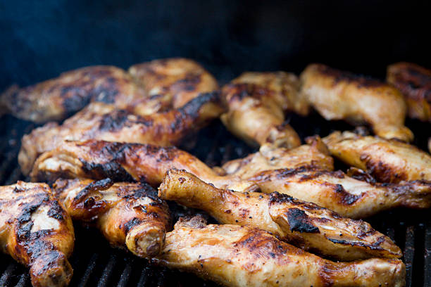 Chicken on the Grill stock photo