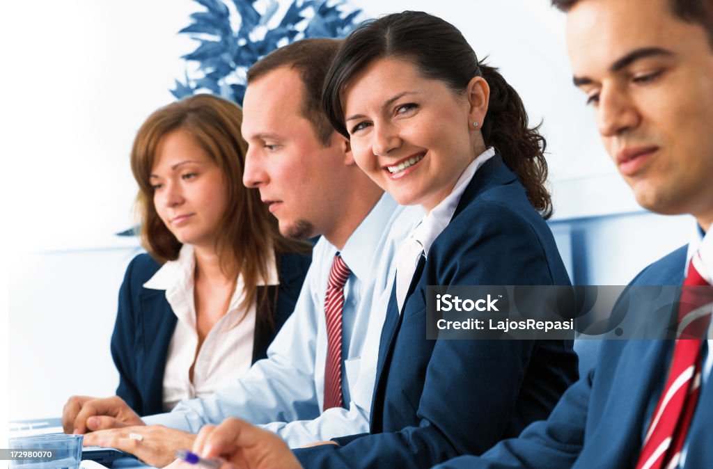 Teamwork in the office Contemporary business people working in team in the office 20-29 Years Stock Photo
