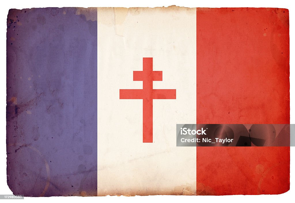 Bandeira da França XXXL da Segunda Guerra Mundial - Foto de stock de Abstrato royalty-free