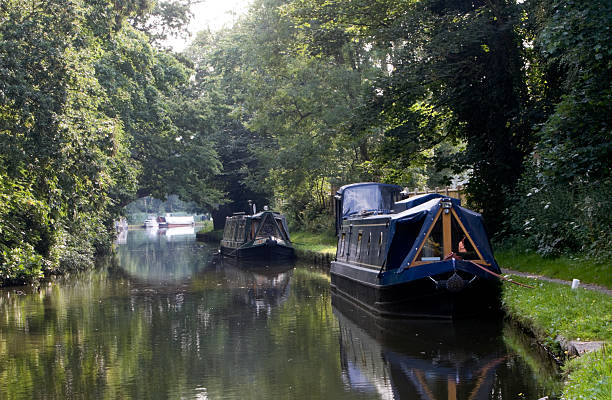 Bridgewater Canal, Walton, Warrington, Cheshire, England stock photo
