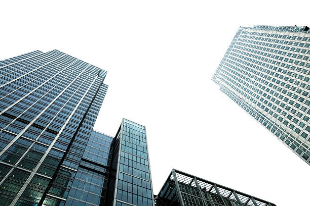 canary wharf od podłoża - canary wharf london england docklands skyline zdjęcia i obrazy z banku zdjęć