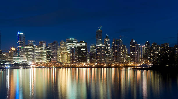 istock Panoramic View of Downtown Vancouver at Night 172981484
