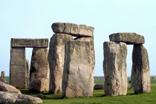 Monoliths at Stonehenge.