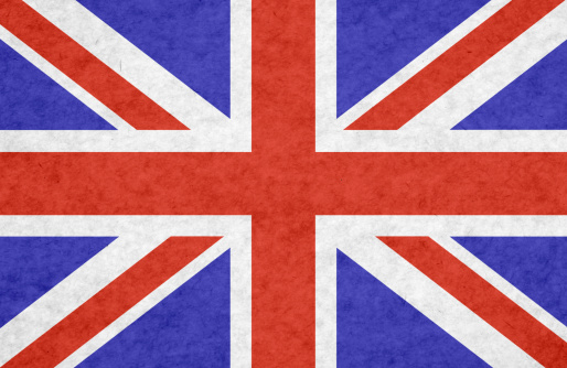 British flag on mottled paperRelated images;