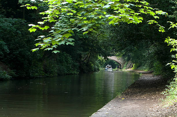 bridgewater kanal, walton, warrington, cheshire, england - canal warrington english culture uk stock-fotos und bilder