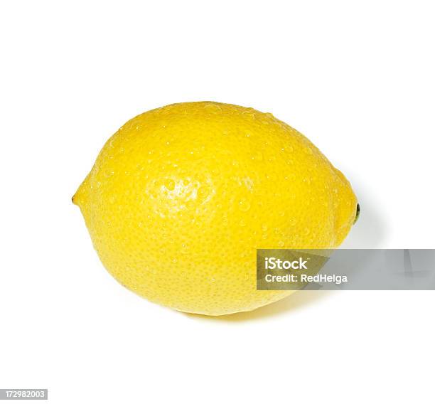 Limone Singolo - Fotografie stock e altre immagini di Goccia - Goccia, Limone, Agrume