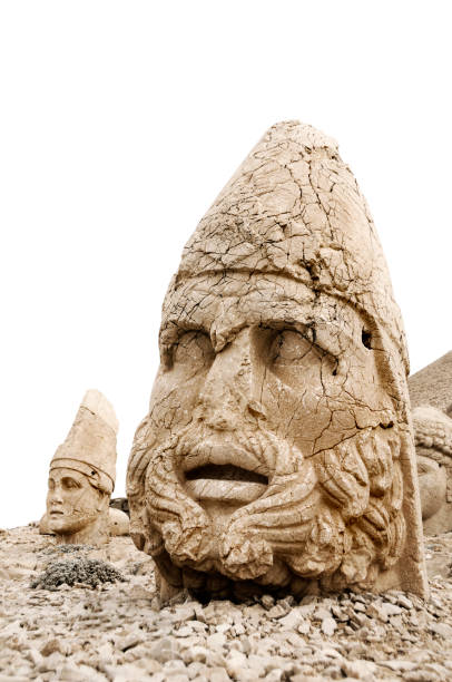 nemrut, adiyaman, turquía - nemrud dagh mountain turkey history fotografías e imágenes de stock