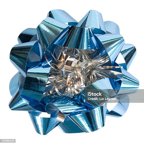 Blue Bow Stock Photo - Download Image Now - Blue, Color Image, Cut Out