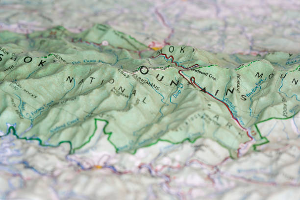 istock Relief map of the Great Smoky Mountains 172982777