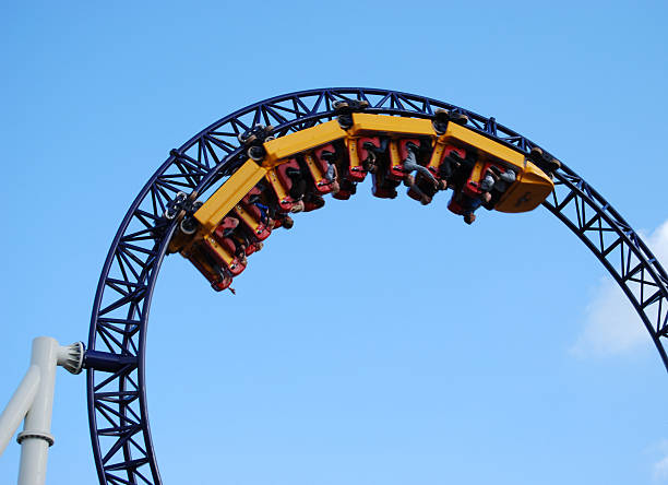 Rollercoaster stock photo