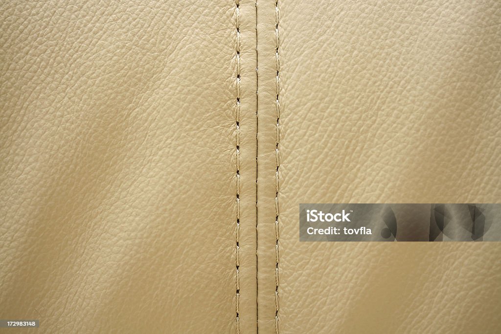 Leather Background Leather background, focus is on the center stitching. Abstract Stock Photo
