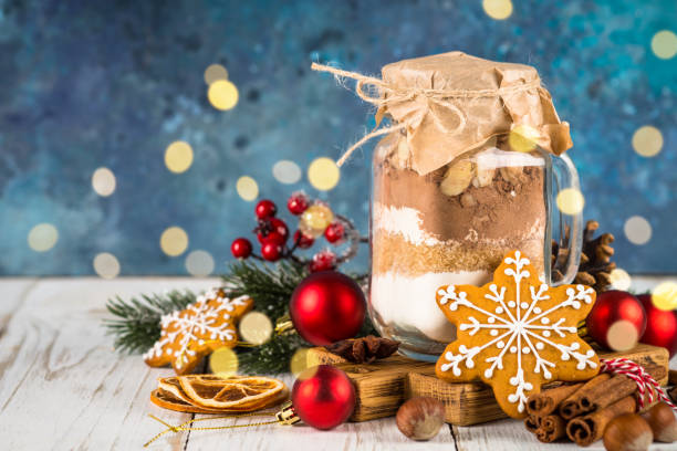 istock Ingredients for christmas baking in the jar. 1729833711