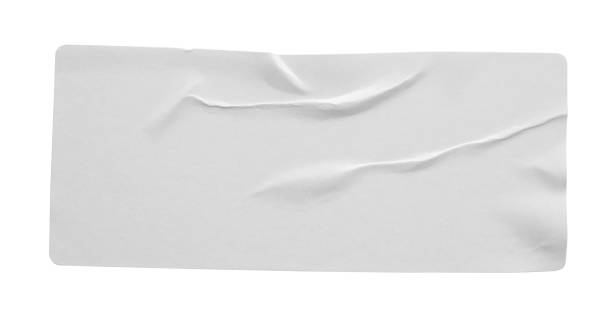 istock Paper sticker label isolated on white background 1729836970