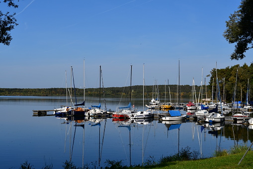 Schöne Landschaft am Rothsee in Franken