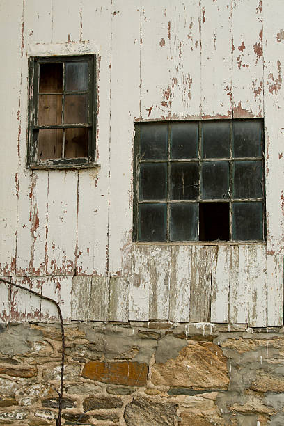 Distressed Barn Detail stock photo