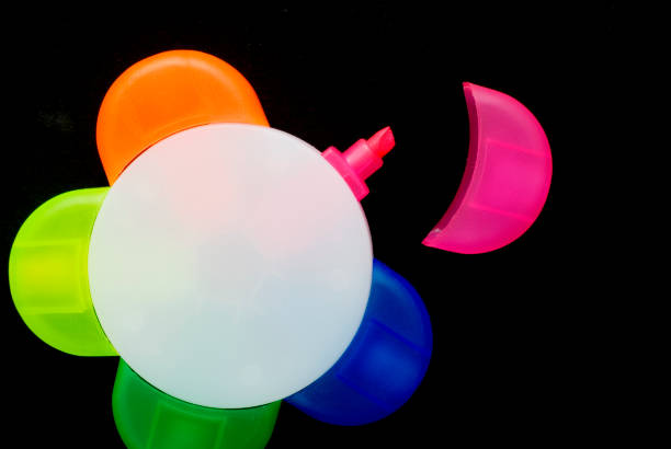 istock Colorful Marker on Black 172984275