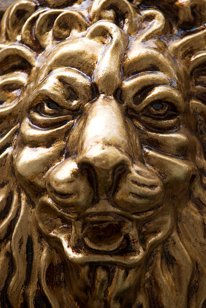 istock Golden Lion Carnival Mask Close-Up 172984385