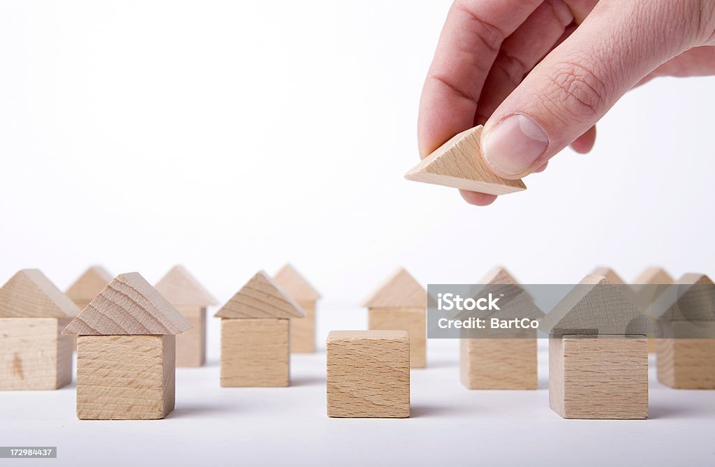 This is a conceptual idea for building houses. If you want more related images of houses, building houses and real estate, click here. House Stock Photo