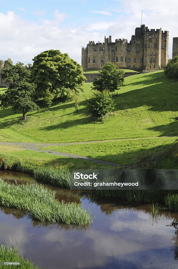 Aln rivière, Northumberland - Photo de Château d'Alnwick libre de droits