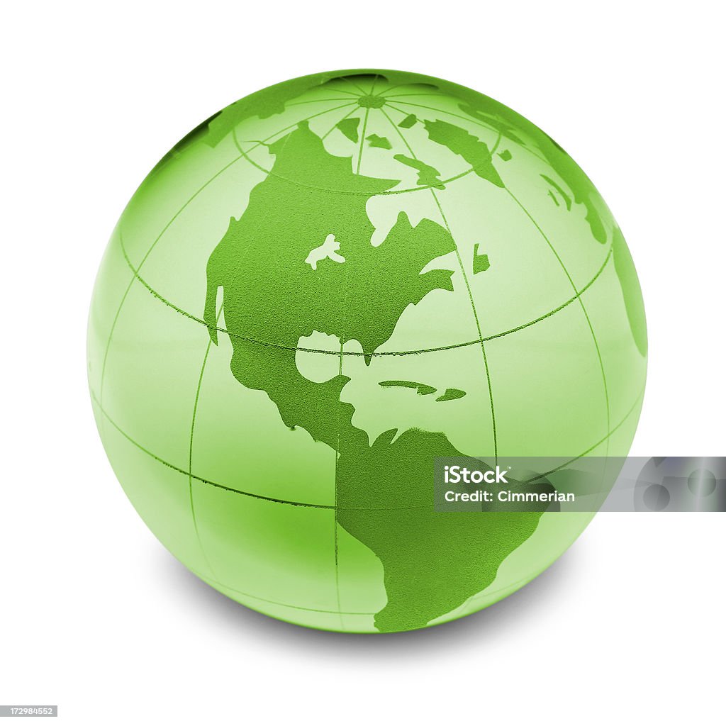 Earth globe (clipping path) "Earth globe made of glass, with a shadow. Isolated on white, clipping path included." Circle Stock Photo