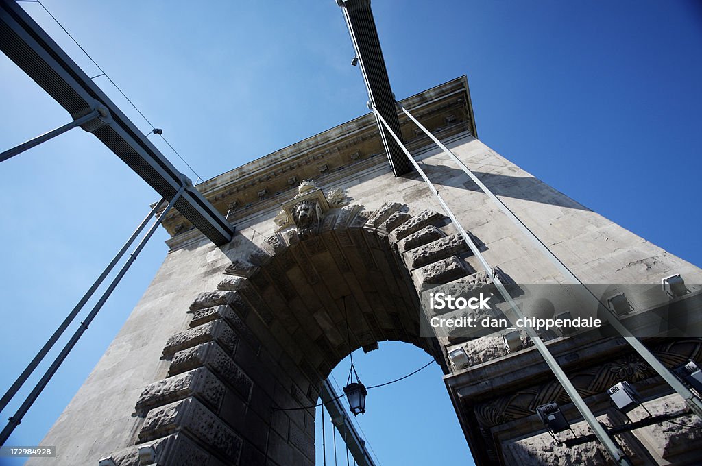 Ponte delle catene dettaglio - Foto stock royalty-free di Blu