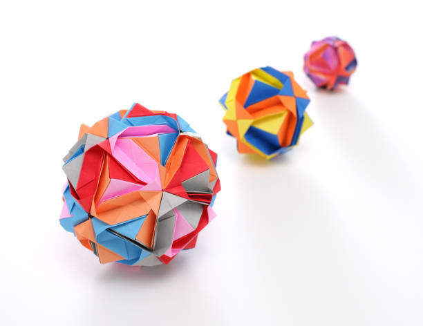 Folded paper background.