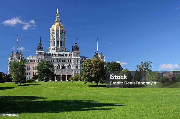 Connecticut State Capitol - Fotografie stock e altre immagini di Connecticut - Connecticut, Sede dell'assemblea legislativa di stato, Architettura