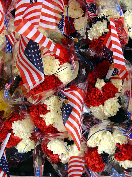 istock American Flag & Flowers 9-11 172985305