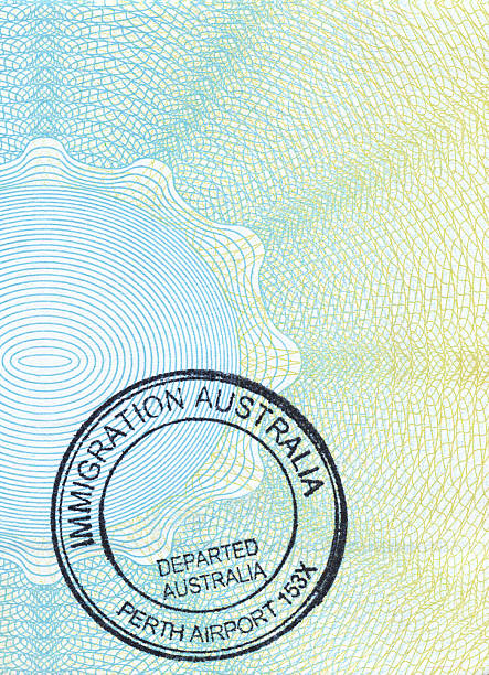 Passport - Immigration Australia stock photo