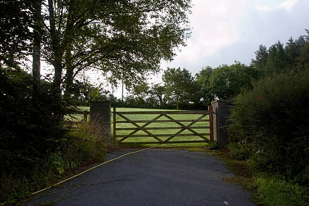 istock Countryside wooden gate to field 172985776